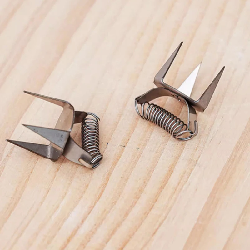 1Pair Fingertip Dip Glaze Clip Stainless Steel Glaze Clip Ceramic Coloring And Glazing Tool