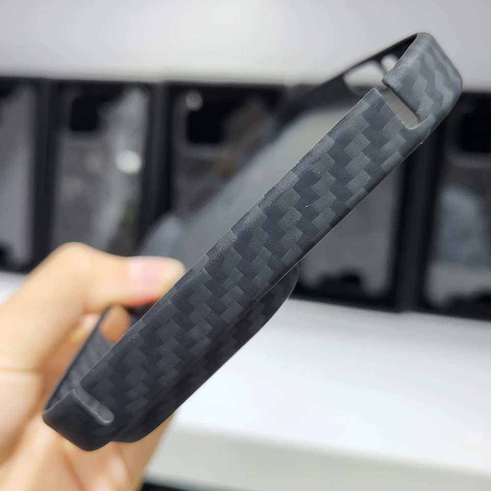 New Real Aramid Fiber Carbon Fiber For iPhone 14 Pro Max iPhone14 14Pro Magnet Bracket Ultra Thin 14ProMax Case Cover