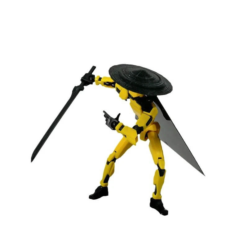 T13 Action Figure Assemble Toy Set - 13 3D Printed, Multi-jointed & Movable Pieces for Kids' Gaming - 6