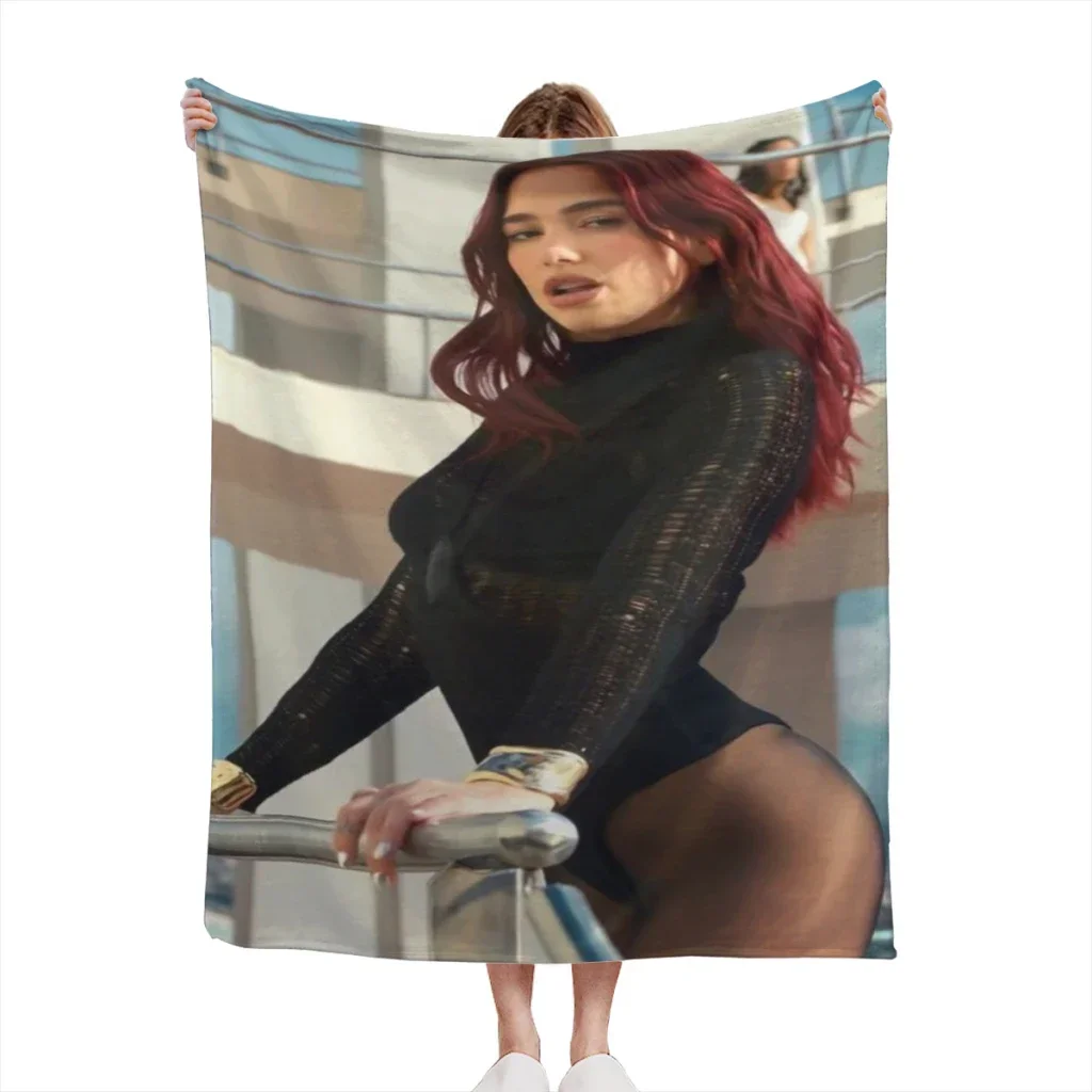 Singer D-Dua Lipas Summer Blanket Thin Blanket for Couch Sofa Warmth Bed Artificial Flannel Blankets Comfortable 6