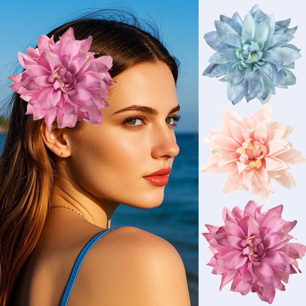 Bohemia Flower Hairpin Fashion Festival Side Clip For Women Wedding Simple Headwear Girls Fashion Hairgrips Barrette Gift