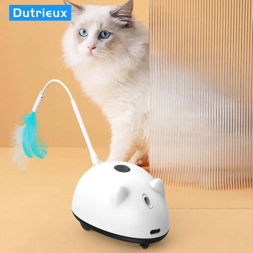 

2023 New Pet Cat Toy Simulates The Mouse To Relieve Boredom Intelligent Sensor,Obstacle Avoidance,Cat Teaser Interactive Toy