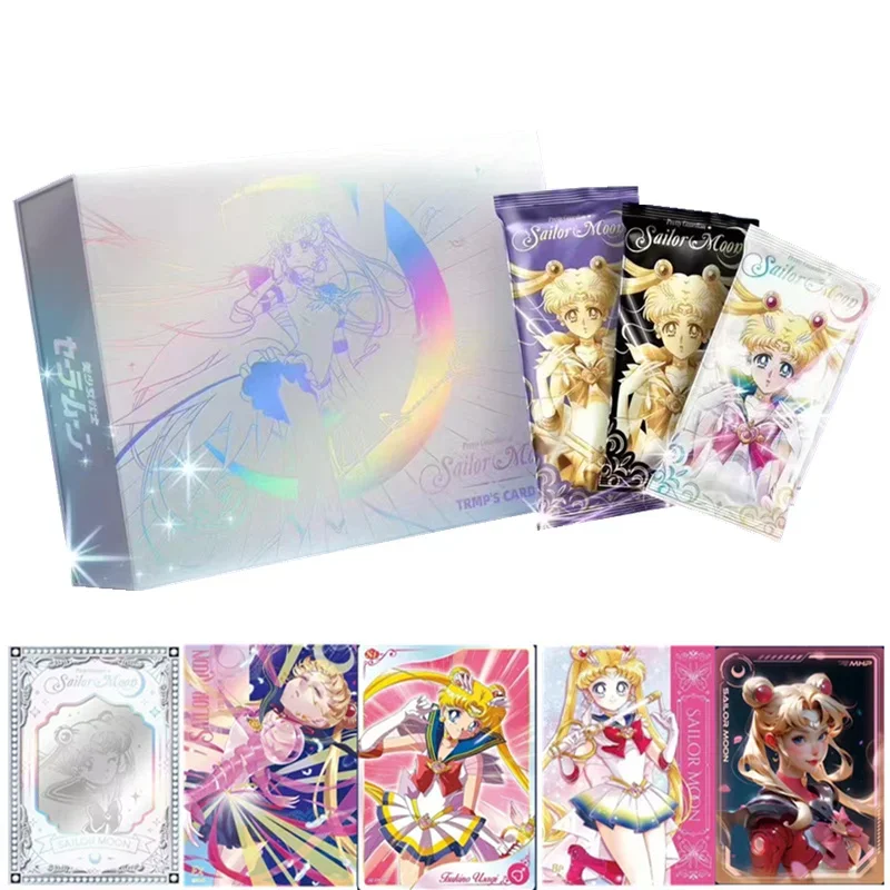 30Th Sailor Moon Collection Card Silver Crystal Compress Pretty Guardian Full Flash Edition Special Pr Card Regalo Giocattolo Per Bambini