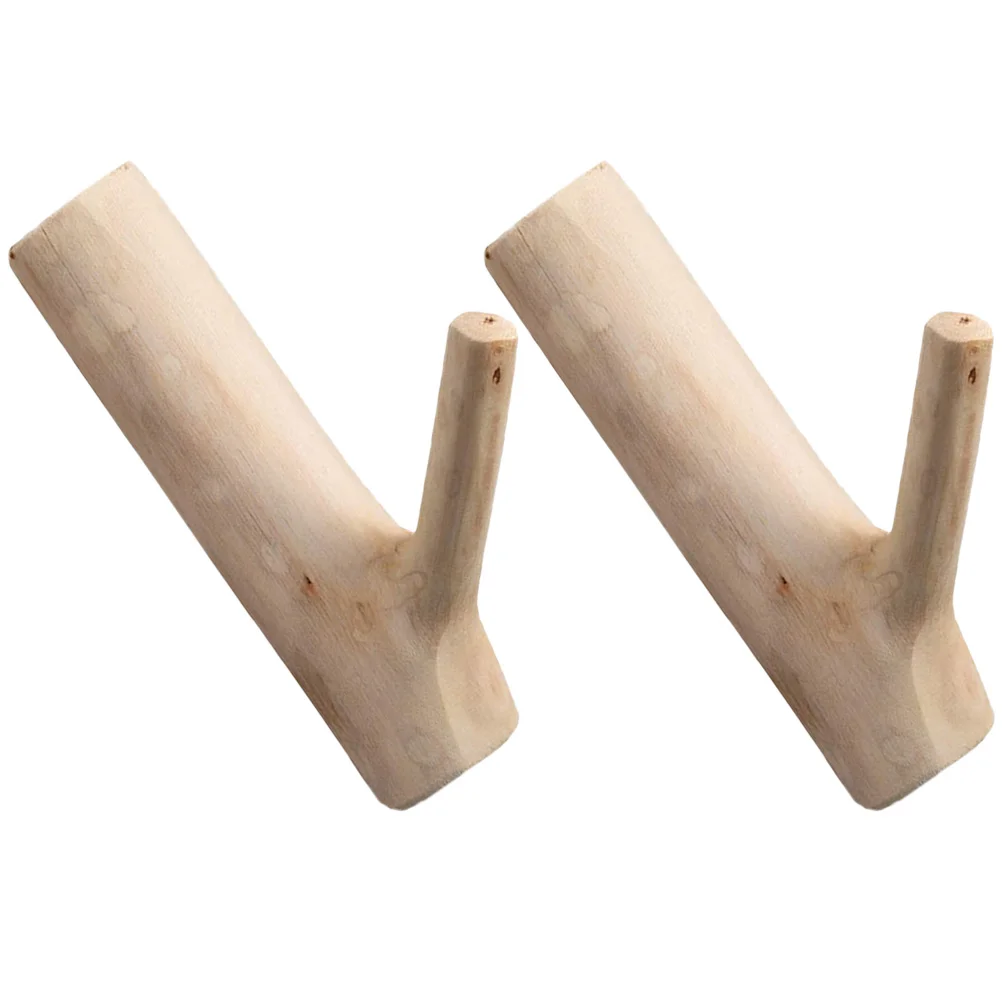 

2pcs Wall Mount Hook Coat Hat Hanging Hook Self-adhesive Clothes Hook Hat Hanger Hook Rustic Style Hook