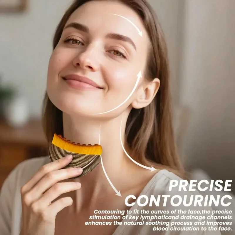 Lymphatic Contour Face Brush, Lymphatic Drainage Massager for Face,Ergonomically Designed thumbnail 4