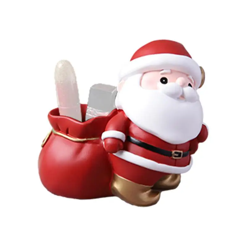 

Cartoon Santa Claus Pen Holder Kids Resin Santa Claus Piggy Bank Desktop Storage Box Student Prizes Office School Supplies