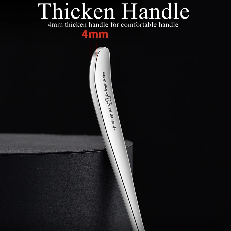 2pcs LFGB Certificate 304 Stainless Steel Ladle 195mm Length Soup Scoop 58mm Width Serving Spoon Mirror Polish Family Tableware