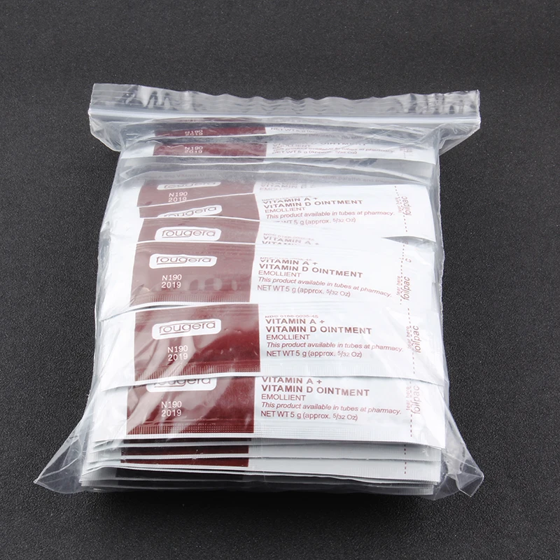 Scar Repair Gel,100Pcs Professional Vitamin Ointment A&D Anti Scar Tattoo Aftercare Cream For Tattoo Body Art Permanent Makeup T