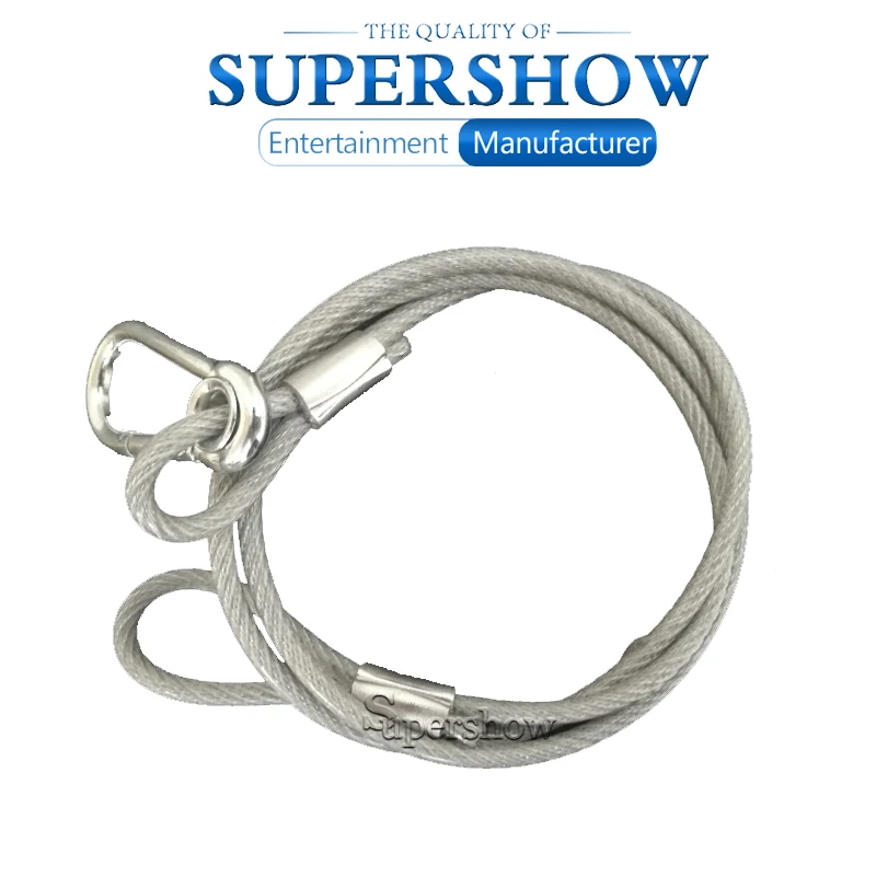 10pcs 5mm*85cm Light Safety Chain Safety Cable Steel Wire Stage Light