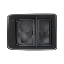 Premium Car ABS Center Console Armrest Storage Organizer Tray (Black)