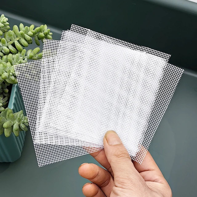 20Pcs Bonsai Tool Pot Mesh Sheet Hole Flowerpot Bottom Net Pest Control Prevent Soil Loss Breathable Gasket White 3