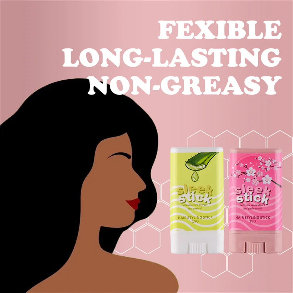 Description Picture 2 of itemNew Broken Hair Feel Finishing Stick Hair Smoothing Cream Strong Style Rapid Fixed Untidy Hair Finishing Stick Shaping Styling