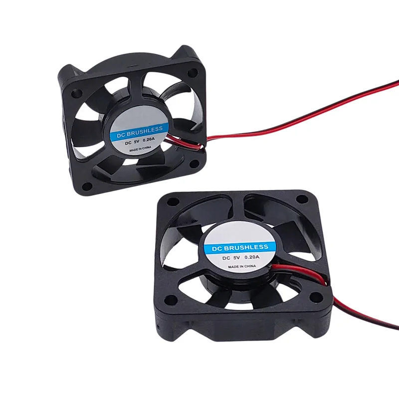 Computer Cooling Fan 5Pcs DC Brushless Fans Computer Case Cooling CPU Fan 5V 12V 24V Sleeve Bearing 2 Lines 25/30/35/40/50/60/70/80*10mm 80/90*25mm