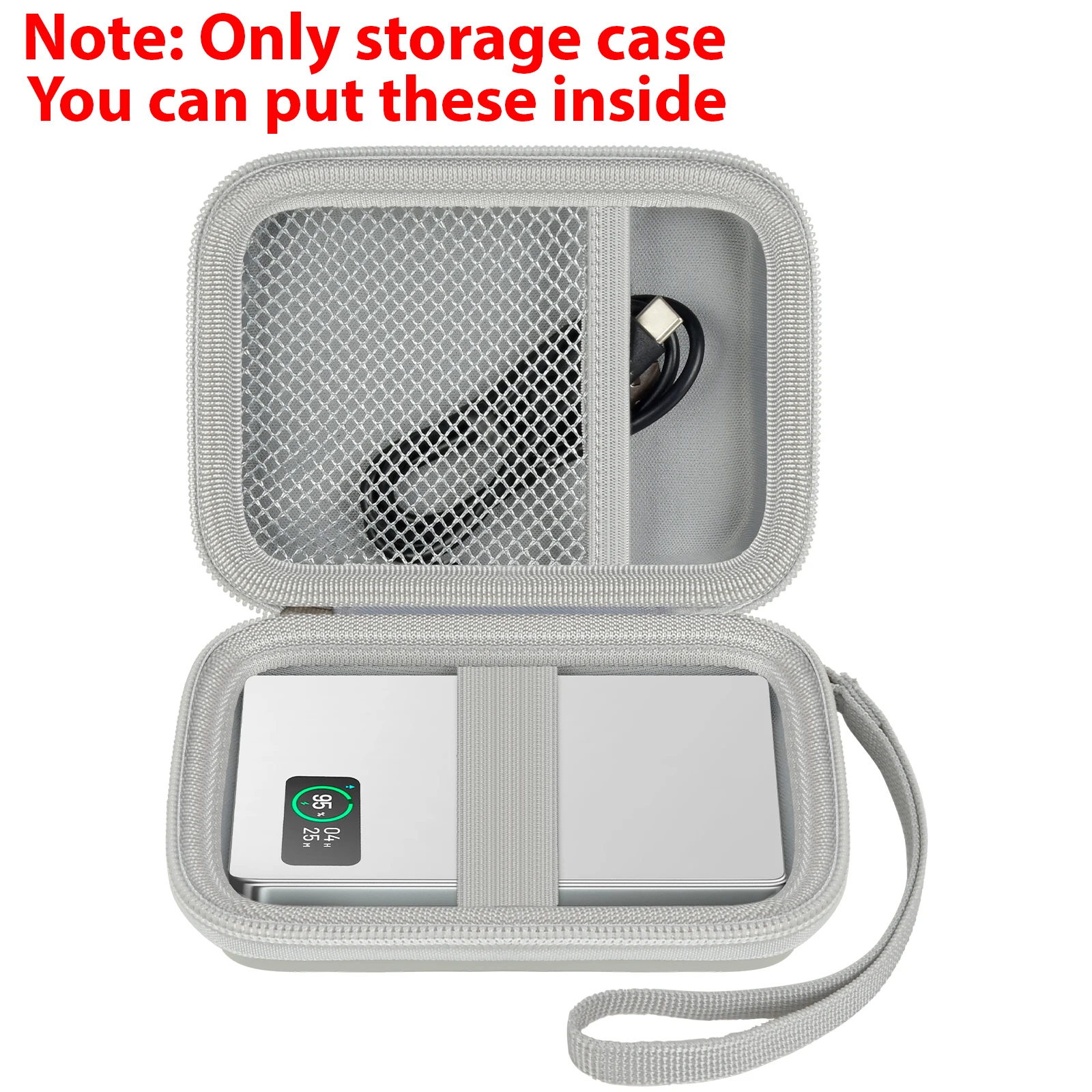 Etui MagSafe do przechowywania baterii mobilnej, twardy futerał dla MATECH, do powerbanku Anker Nano (5000 mAh, dla MagGo, Slim), Ultr