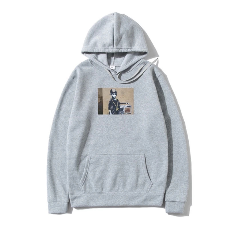 

B Boy Banksy - Graphic Cotton Outerwear Shor & Long Sleeve Printed Hoody