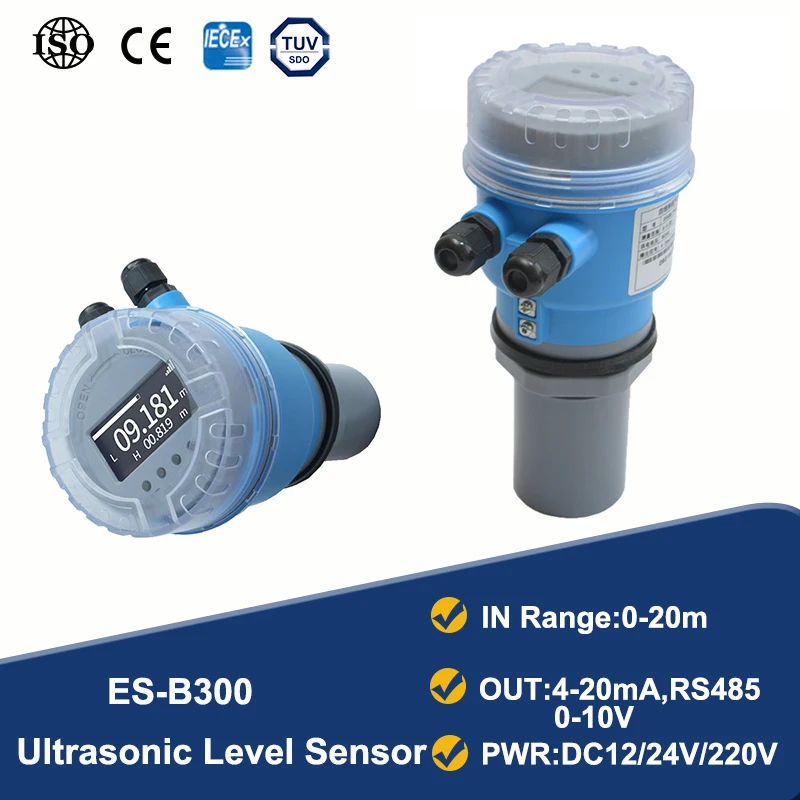 UltrasonicLevelSensor20mRangeUltrasonicWaterTankLevelMeter