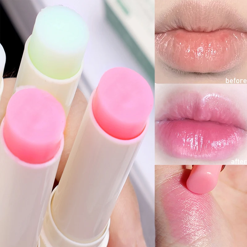 Color Changing Lipstick Not Easy To Fade Lipstick Lasting Moisturizing Color Changing Nourish Anti-Cracking Lip Balm Lip Care changing color lip balm nourish lasting plumping anti cracking reduce lip lines natural non sticky lipstick anti aging lips care