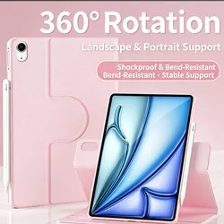 Universal 360° Rotating Tablet Cover with Versatile Viewing Angles - 5 6th AIR 1 2 9.7in (Pink)