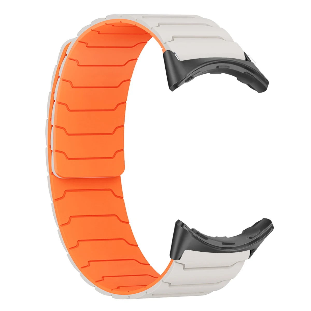 Enhanced Magnetic Silicone Replacement Strap - Sports Band Bracelet
