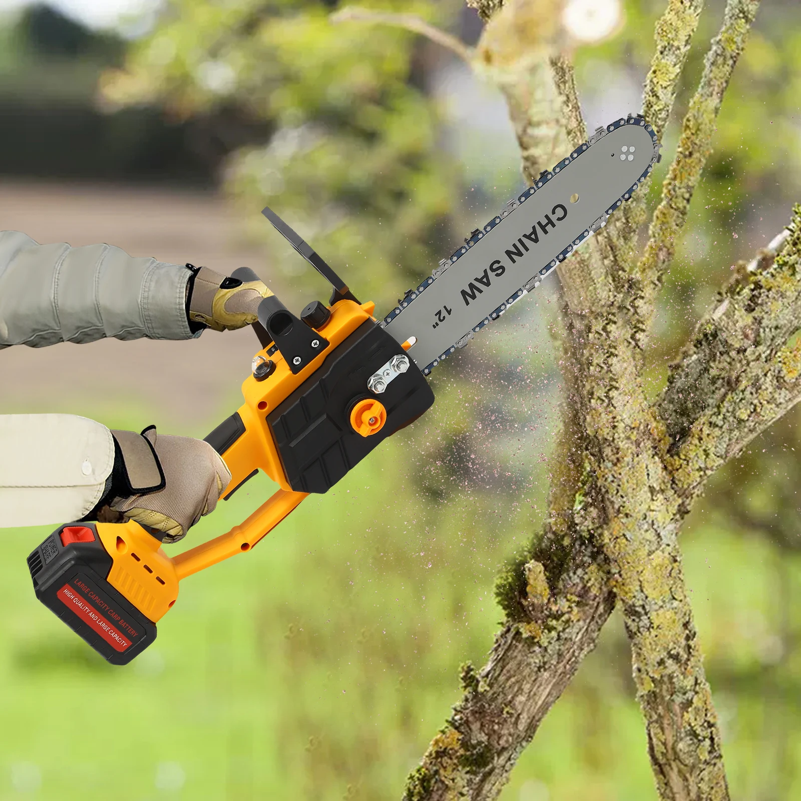 Lightweight battery chainsaw sale