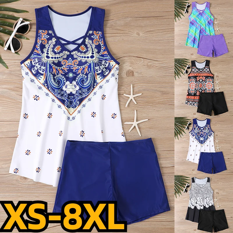 

Women Sexy Fashion Swimsuit Swimwear Summer New Design Printing Bathing Suit Beachwear Two Pieces Set Tankini Female Monokini