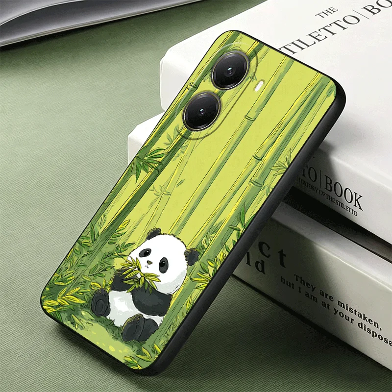 Adorable Cartoon Panda Soft Phone Case