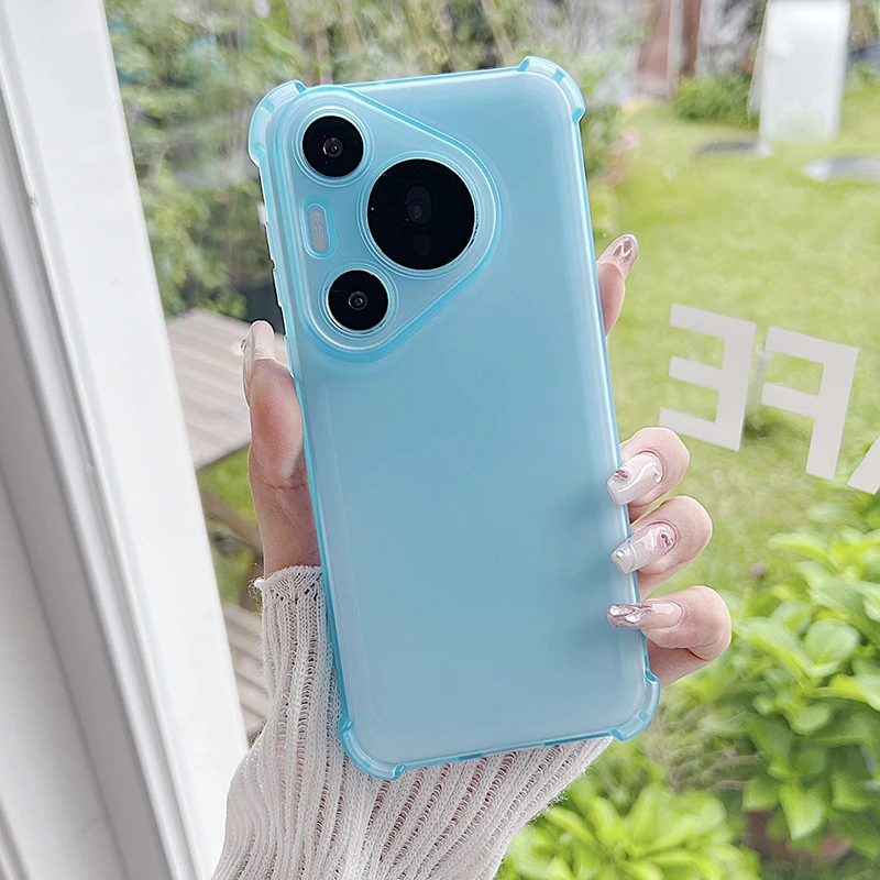 Shockproof Matte Soft Silicone Translucent Candy Color Phone Case