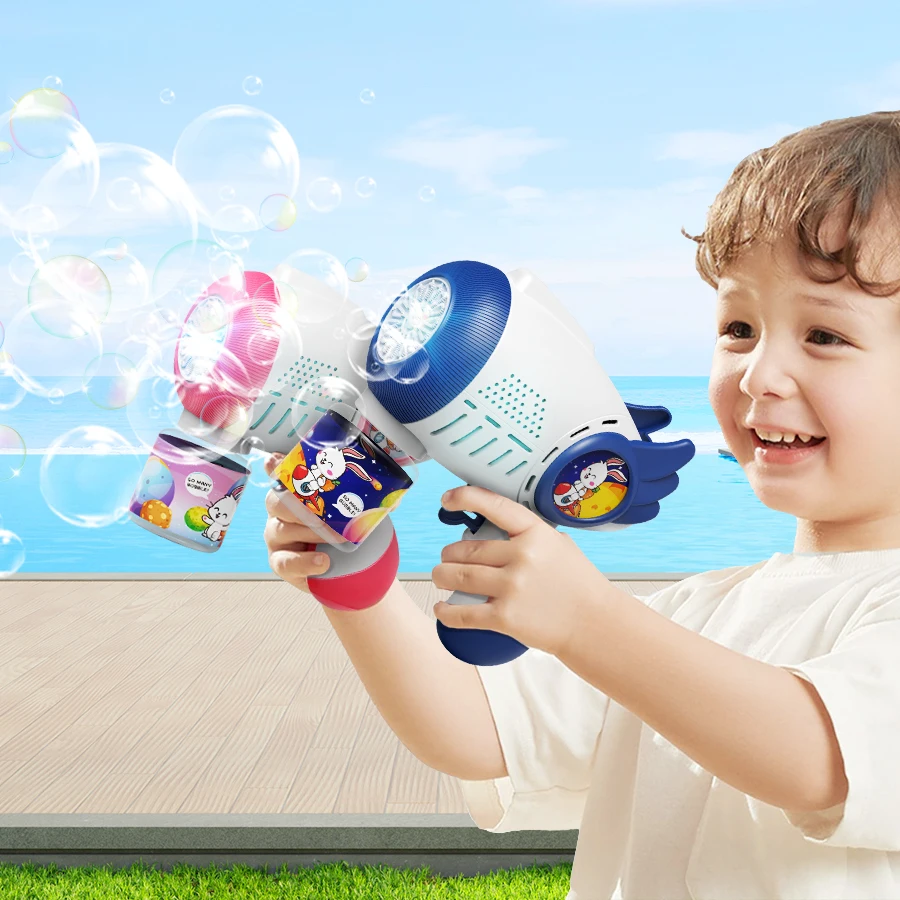 bubble gun cartoon shape fully automatic continuous foaming handheld electric
