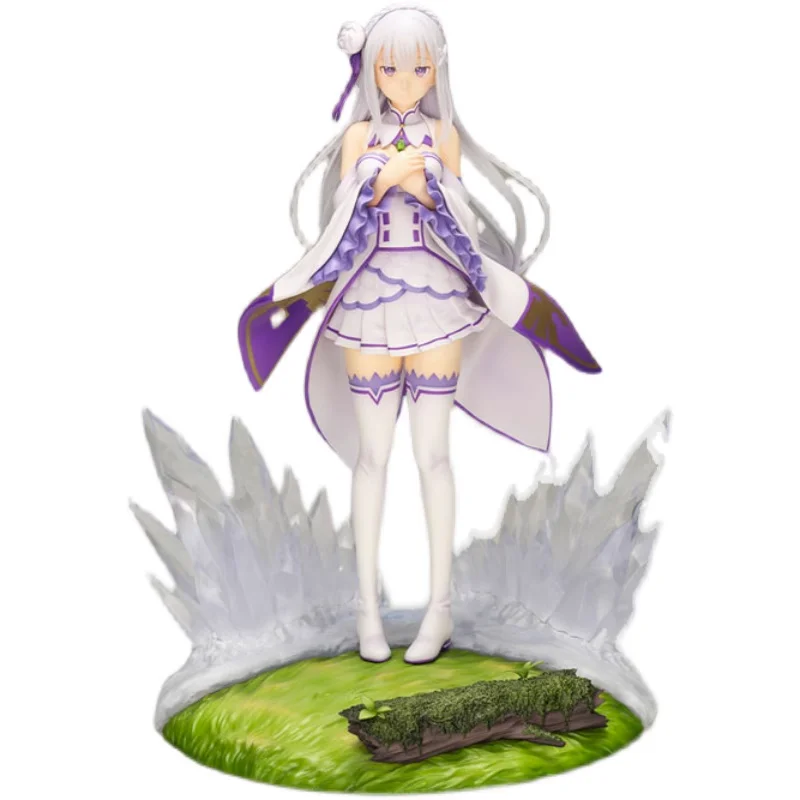 

[In Stock] Original Genuine Kotobukiya Emilia RE02 1/7 26cm PVC Action Anime Figure Model Toys Doll Gift
