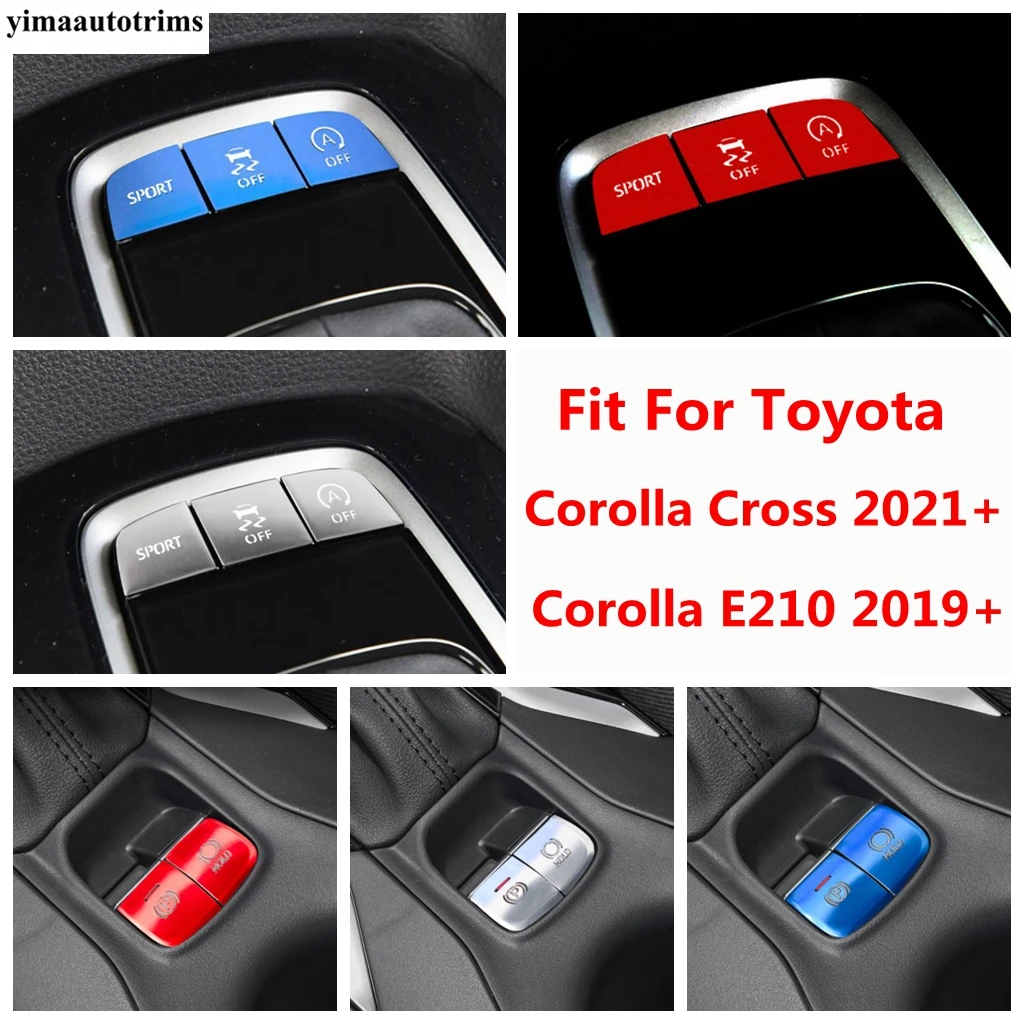 Freno A Mano Epb Park Button Gear Shift Panel Paillettes Cover Trim Per Toyota Corolla E210 2019 - 2023 / Corolla Cross 2021 2022 2023