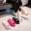 Fashion Print Soft Wedge Slippers Women Summer Thick Sole Cloud Slides Woman Sandals 2025 Beach Non-slip Chunky Platform Sandals 6