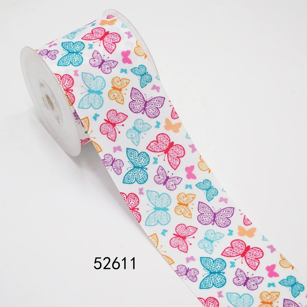 Grosgrain Ribbon DIY Cartoon Insects Printed Grosgrain Ribbon For Craft Supplies Sewing Accessories 5 Yards Planar Resins Mold 10 Pieces