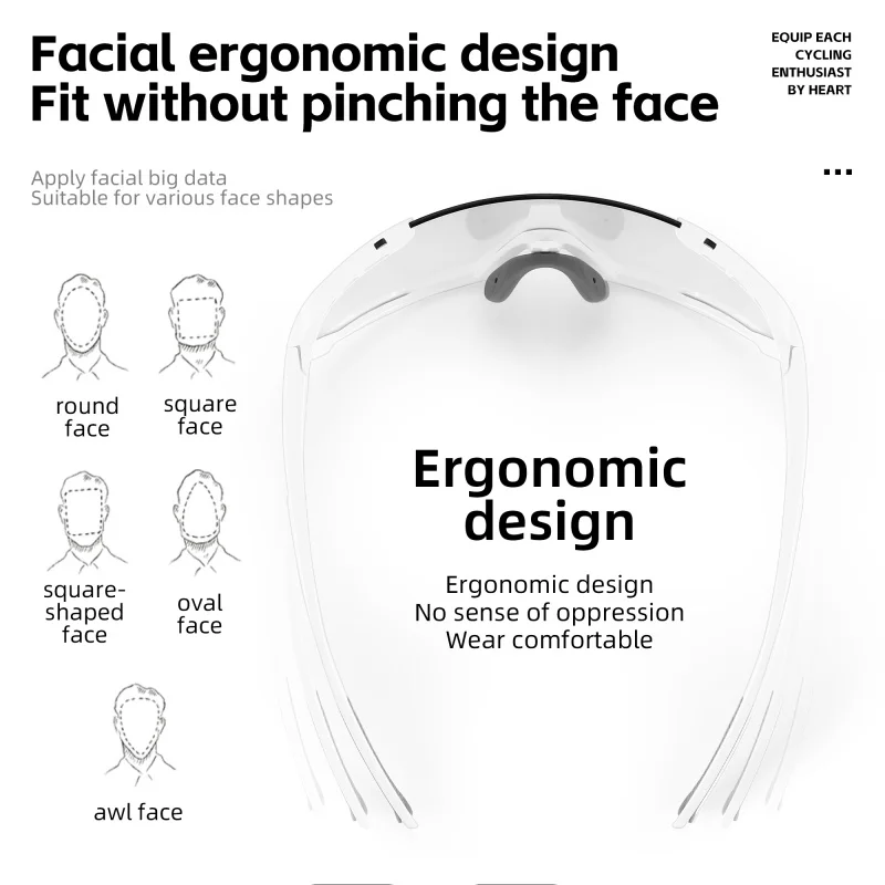 WEST BIKING Anti-fog Photochromic Glasses UV400 Protection Outdoor Sunglasses Unisex Cycling Glasses Windproof Goggles Eyewear