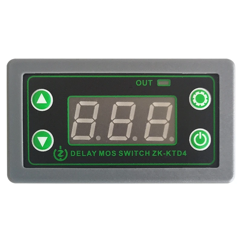 

ZK-KTD4 Mos переключатель цикл запуска модуль задержки времени, управление соленоидным клапаном 5 в 12 В 2 в с устройством чехол
