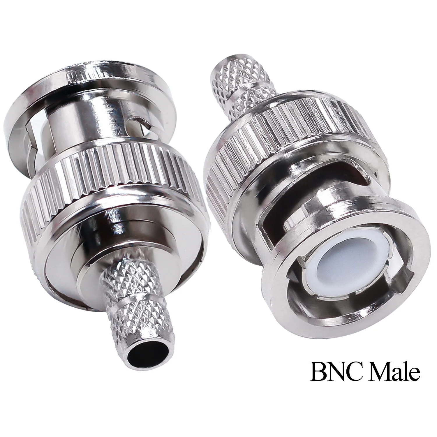 TUOLNK-BNC Male Plug conector Crimp, RG58 RG142