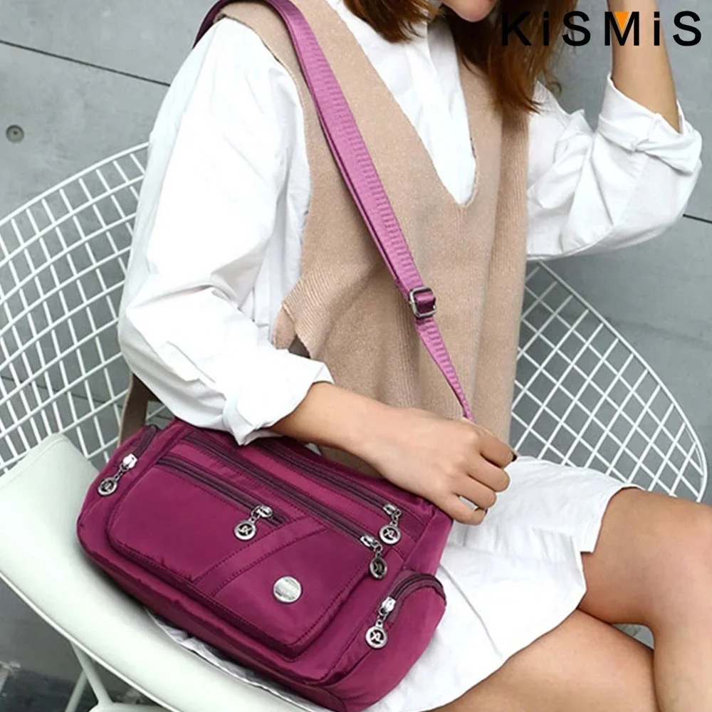Fashion Women Waterproof Crossbody Bag Casual Single Shoulder Handbag Messenger Bag Oxford Material S3512db145bfd465d9fc82e942b64adaaY