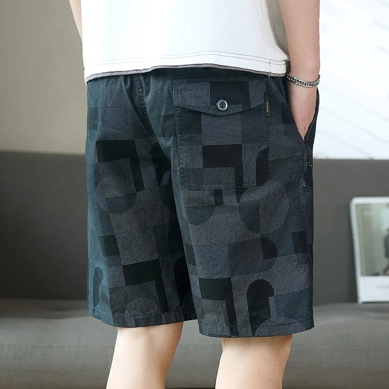 

Men's pure cotton cargo shorts, summer quick-drying pants, loose large size pants for men