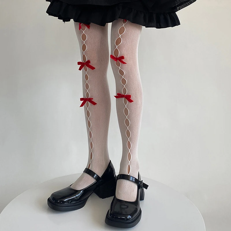 Sexy Lace Stockings with Bow Detailing for Women s Night Out Clubwear Date Cosplay Party Street Style Fashion