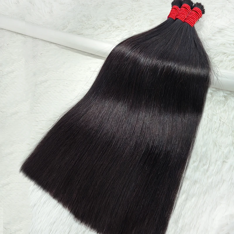 Virgin Remy Black Raw Indian Vietnamese Russian Human Hair Bundles for Braiding 100% Human Hair Bulk Extensions
