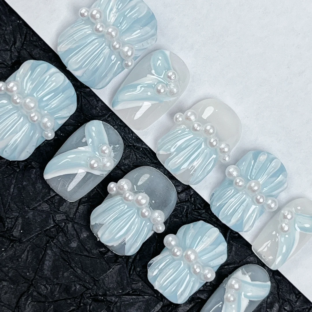 

Wholesale 100% Handmade Press On Nails Colorful Whitening Cute Removable Reusable with Premium Quality.24690