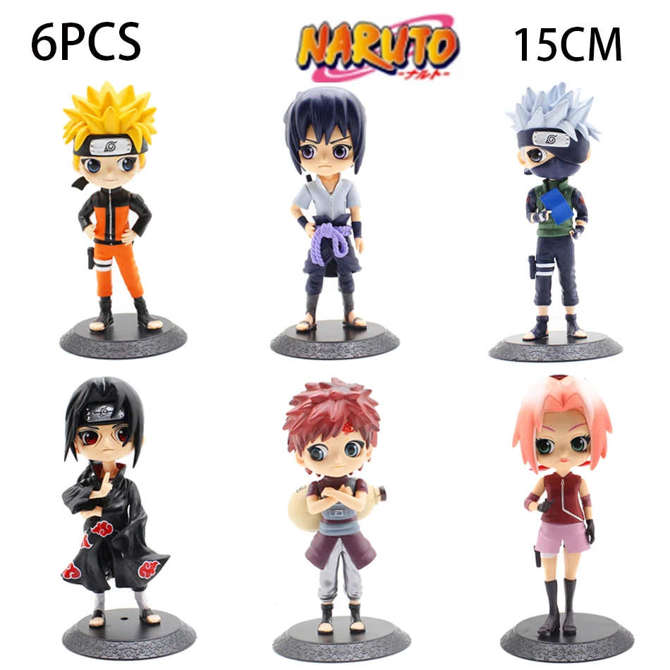 Naruto-Sakura-Action-Figures-Uchiha-Gaara-Kakashi-Modelo-Figurinhas-de ...