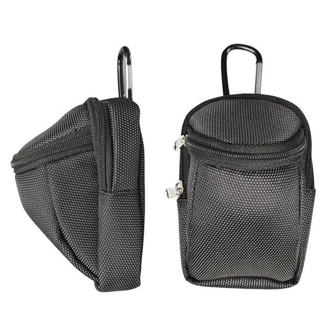 Generic Golf Ball Bag Golf Ball Waist Bag Magnetic Buckle Portable Tee for  Men Black