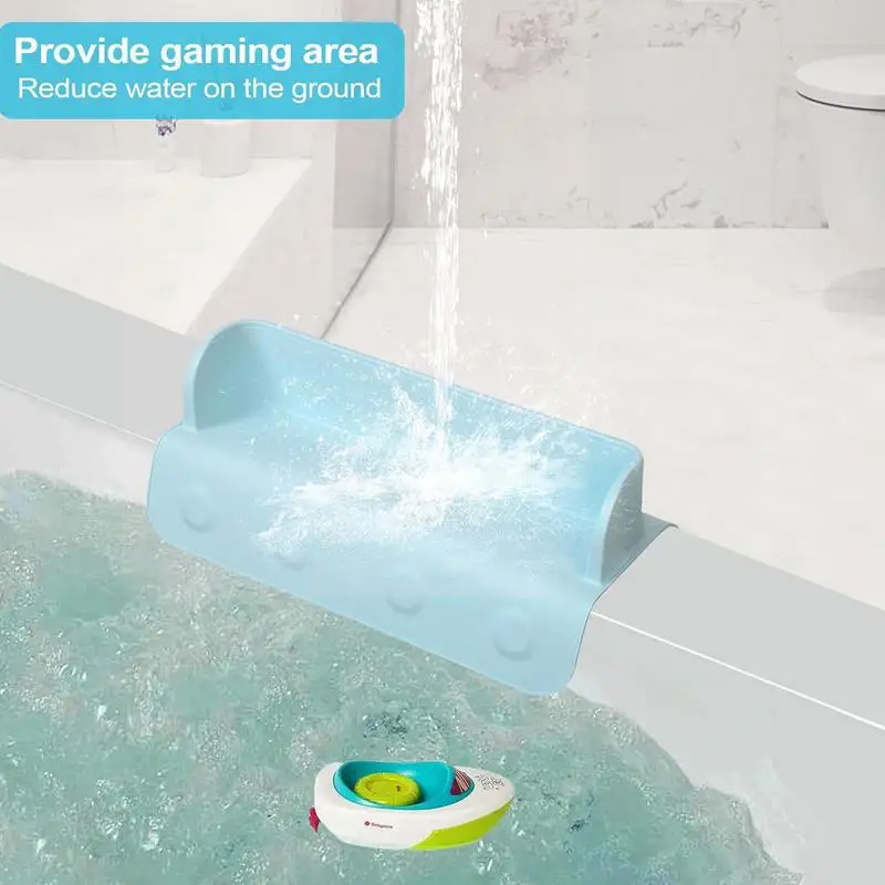 Baby Shower Bathtub Splash Guard Bathtub Storage Rack Effective Water Splashing Prevention Floor Protection Shower Splash Guard