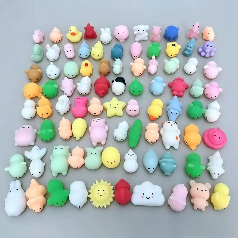 50-5PCS Mochi Squishies Kawaii Anima Squishy Toys For  Antistress Ball Squeeze Party Favors Stress Relief Toys For Birthday - Image 4