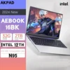 NVIDIA GeForce GTX 1060 4G Max 32GB Laptops Windows 10 11 Pro Computer Office Netbook 15.6 Inch Gen Intel 12th N95 5G WiFi 1