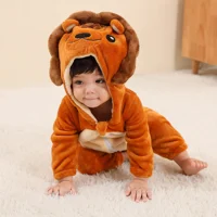 Baby Kigurumi Rabbit Unicorn Cow Cartoon Romper Infant Kids Animal Jumpsuit Toddler Clothes Girls Boys Cosplay Pyjamas Costumes 5