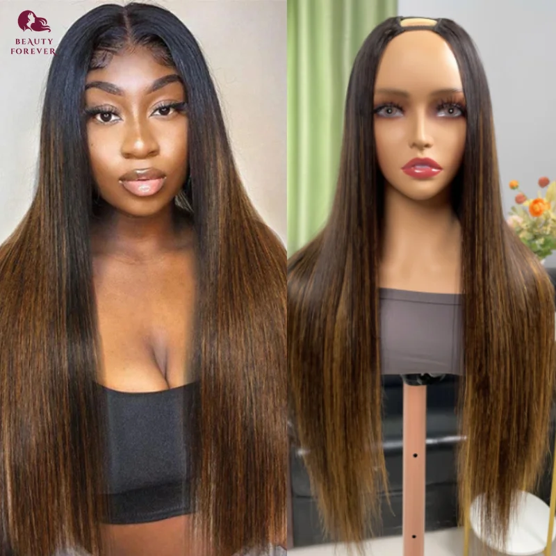 beauty-forever-density-220-straight-v-shaped-part-wig-no-glue-human-hair-wigs-balayage-beginner-friendly-natural-v-part-wig