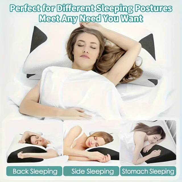 Ergonomic Cotton Sleep Pillow 2