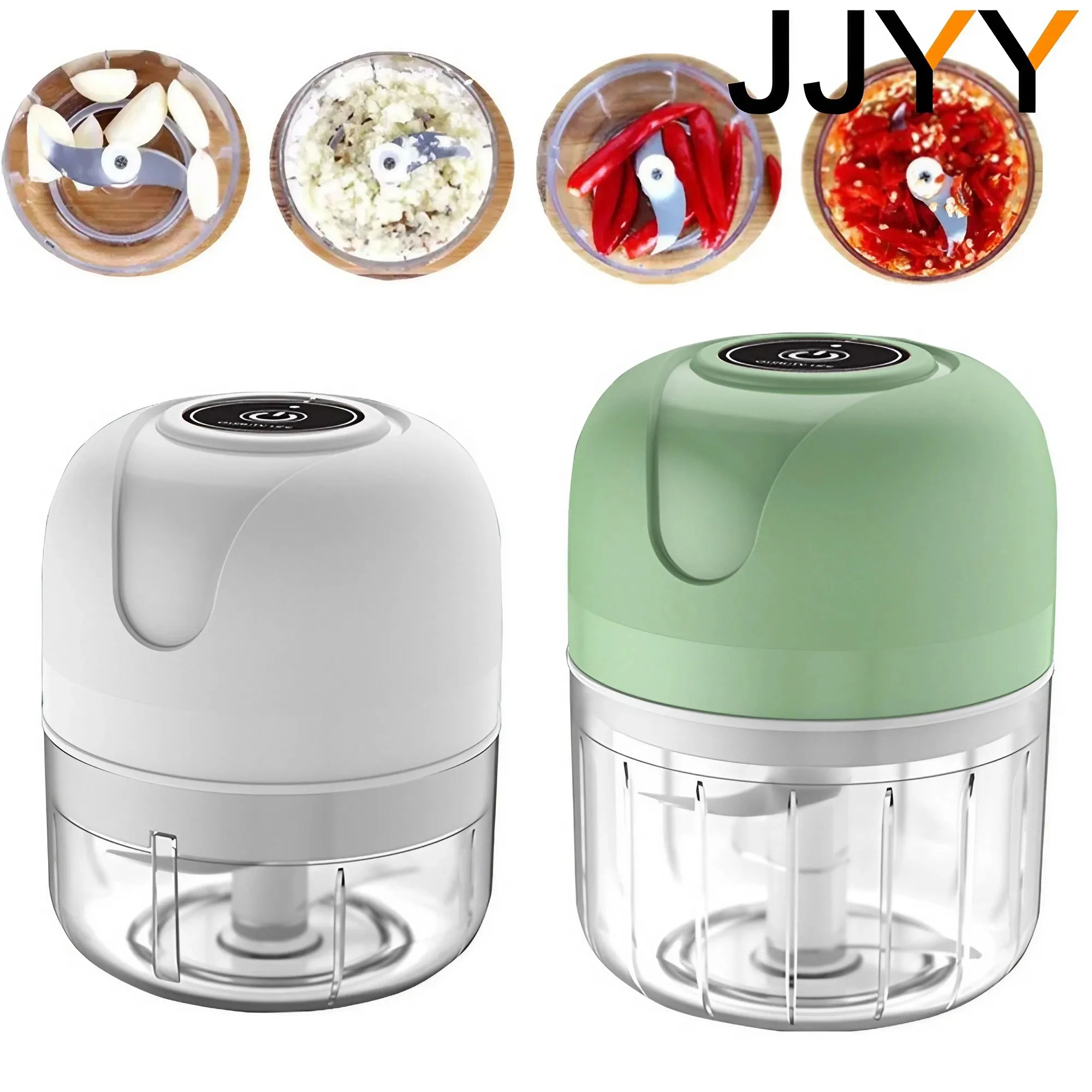 JJYY 1PC Smart Electric Garlic Chopper 100/250ml Garlic Press