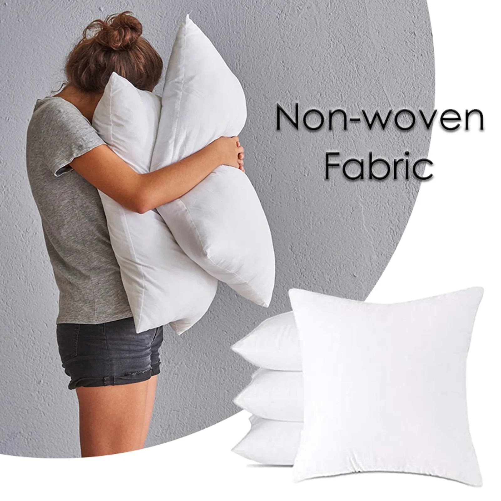 Throw Pillow Insert Premium Pillow Stuffer Cushion Bed Couch Sofa Headboard Cushion core NonWoven Cloth with Woolen Cloth Pillow 3